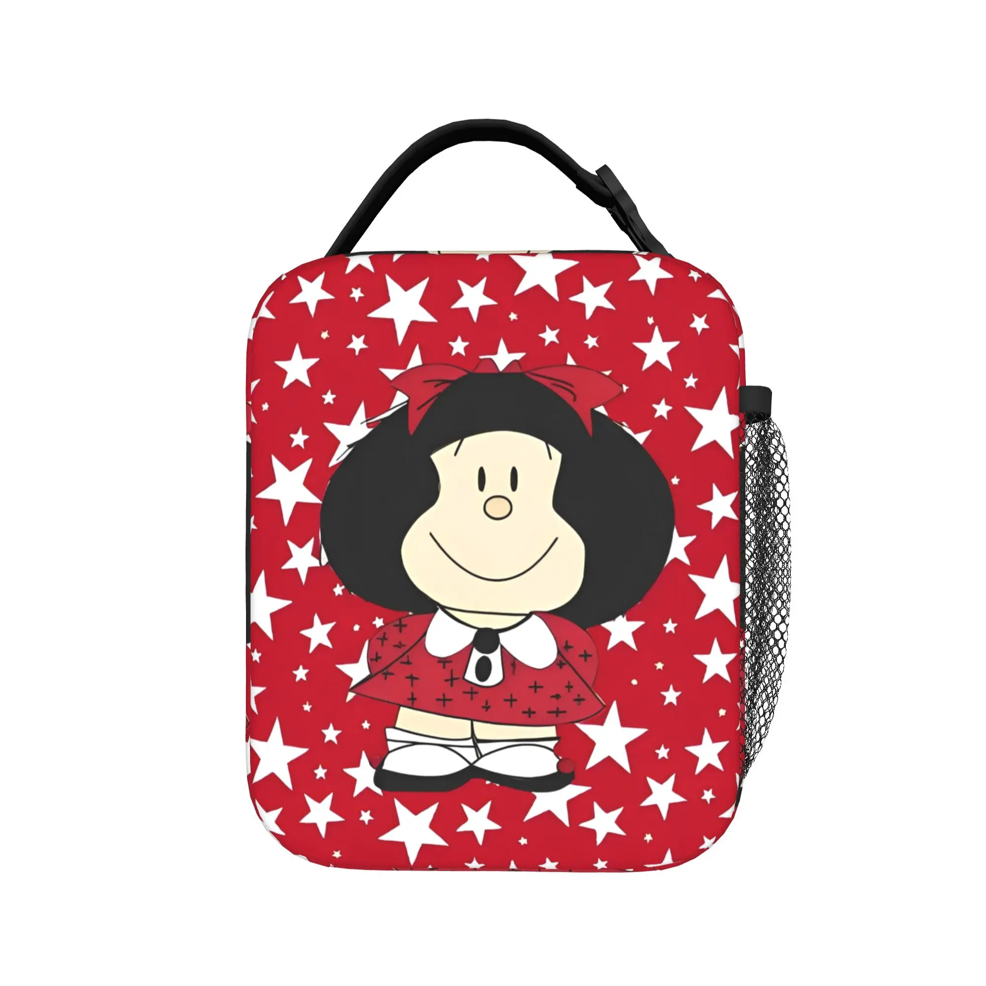 Mafaldas Insulated Lunch Bag Large Anime Reusable Cooler Bag Tote Lunch Box Beach  Travel Food Bag