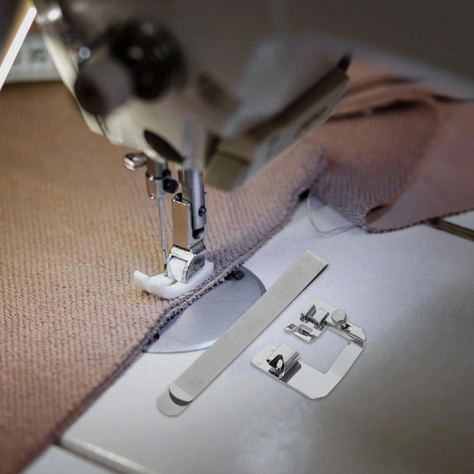 

5pcs Sewing Machine Presser Foot Set Zinc Alloy Seam Guide For Edge Finishing Fabric Projects Universal Sewing Accessories Tool