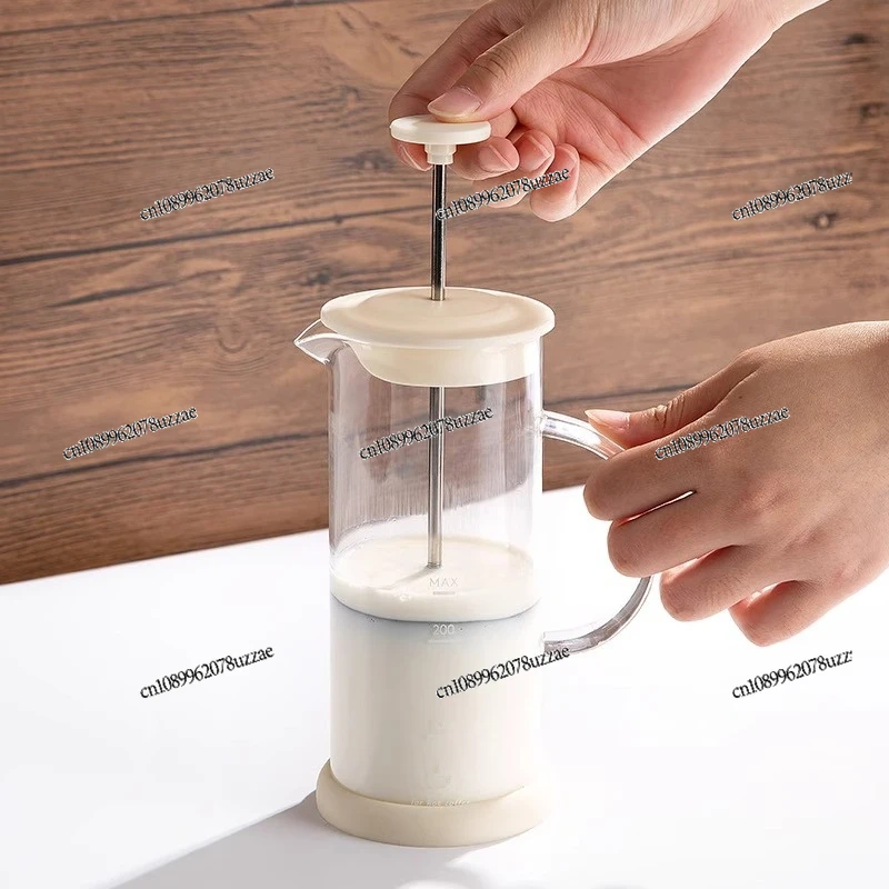 Household Milk Foaming Machine Coffee Latte Milk Foamer Manual Milk Machine Foaming Machine