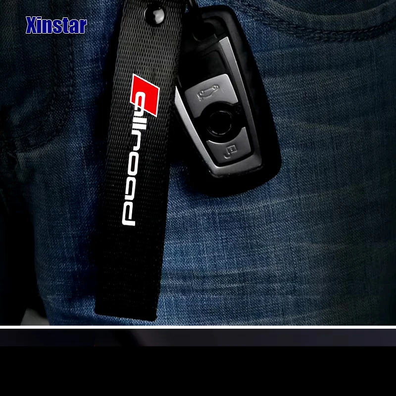 Lastest Design Allroad Nylon Car Key Ring  For Audi A4 A6