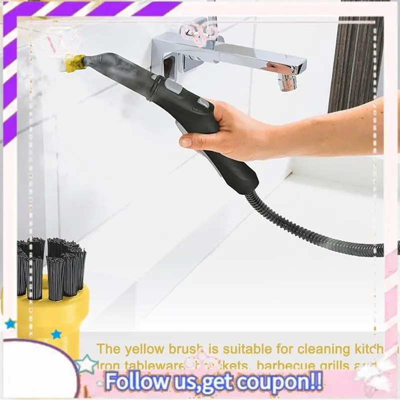 Durable Steam Cleaner Round Brush Power Nozzle Head O Ring Mop Rag For Karcher SC1/SC2/SC3/SC4/SC5 Steam Cleaner Parts