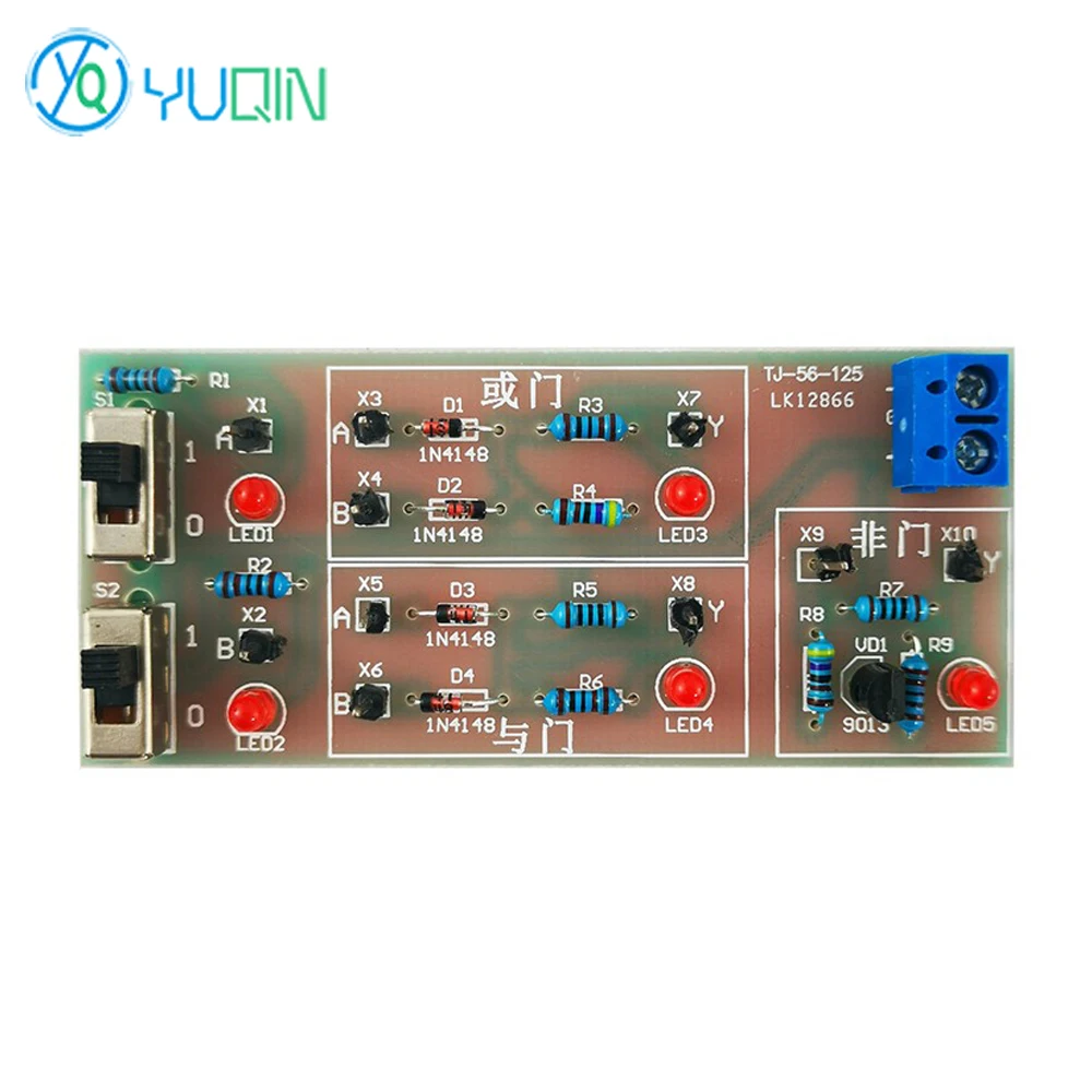 Discrete Component Gate Circuit Welding DIY Kit NAND Gate Logic Digital Electronic Technology Teaching and Training