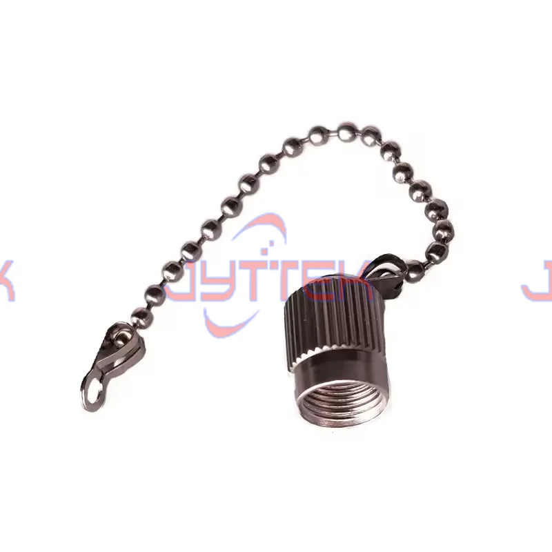 The FC metal dust cap with a metal chain is specifically designed for optical fiber instrumentation equipment.