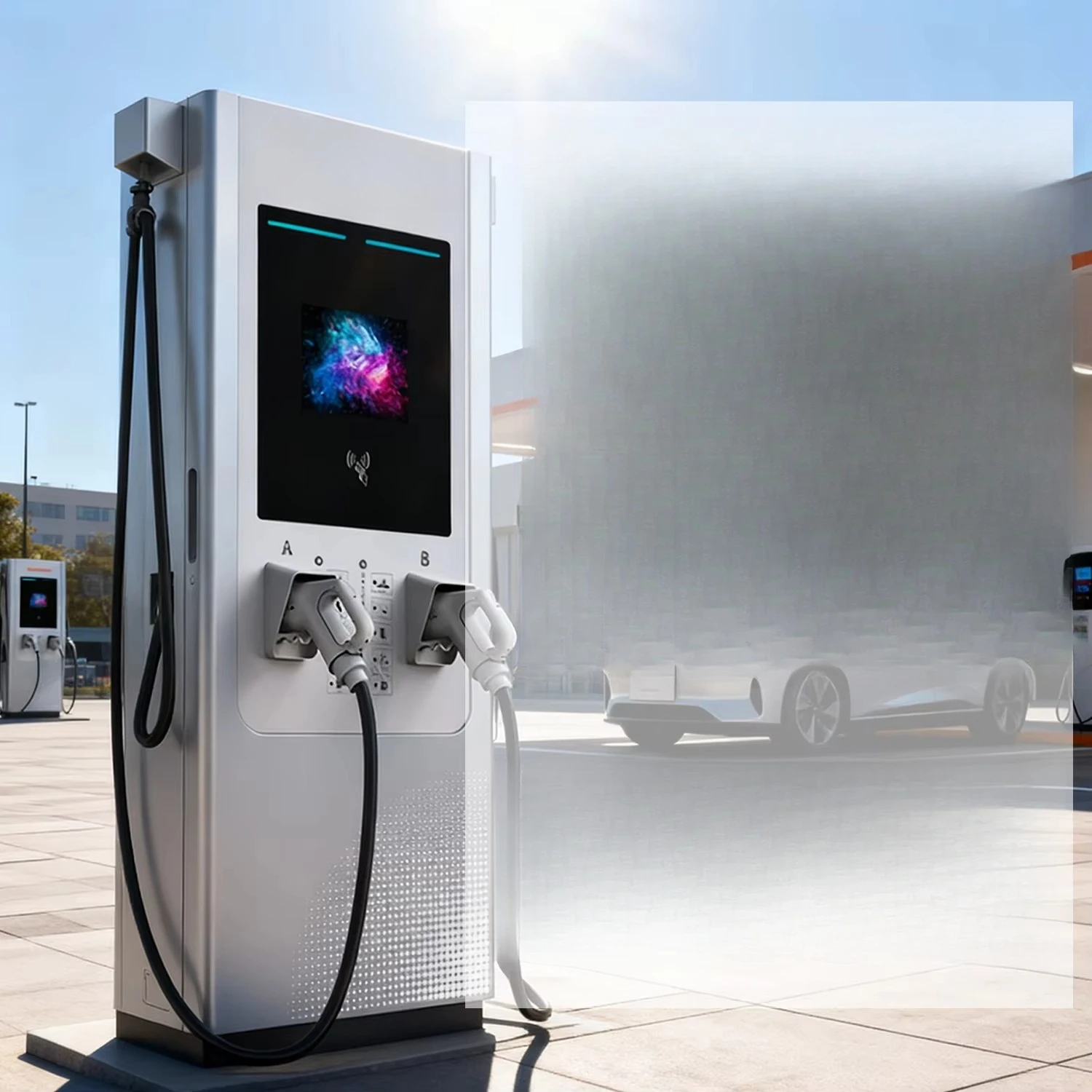 240KW CCS2 New EV Fast Charger Station DC Charging Pile with 7 Inch Touch Screen for Commercial & Industrial Outdoor Use