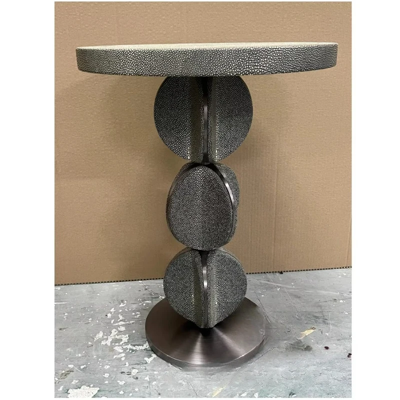 

New Exterior Metal Side Table, Honeycomb Surface Side Table Living Room Bedroom Coffee Table