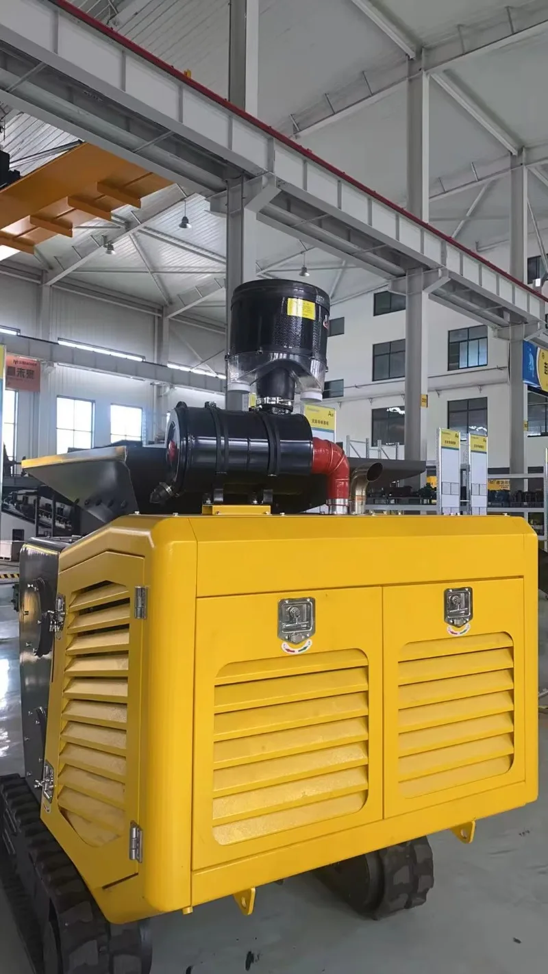 Customized Mobile Crusher Concrete Breaking Machine Crawler Mobile Rock and Stones Crusher in China Tracked Jaw Crusher