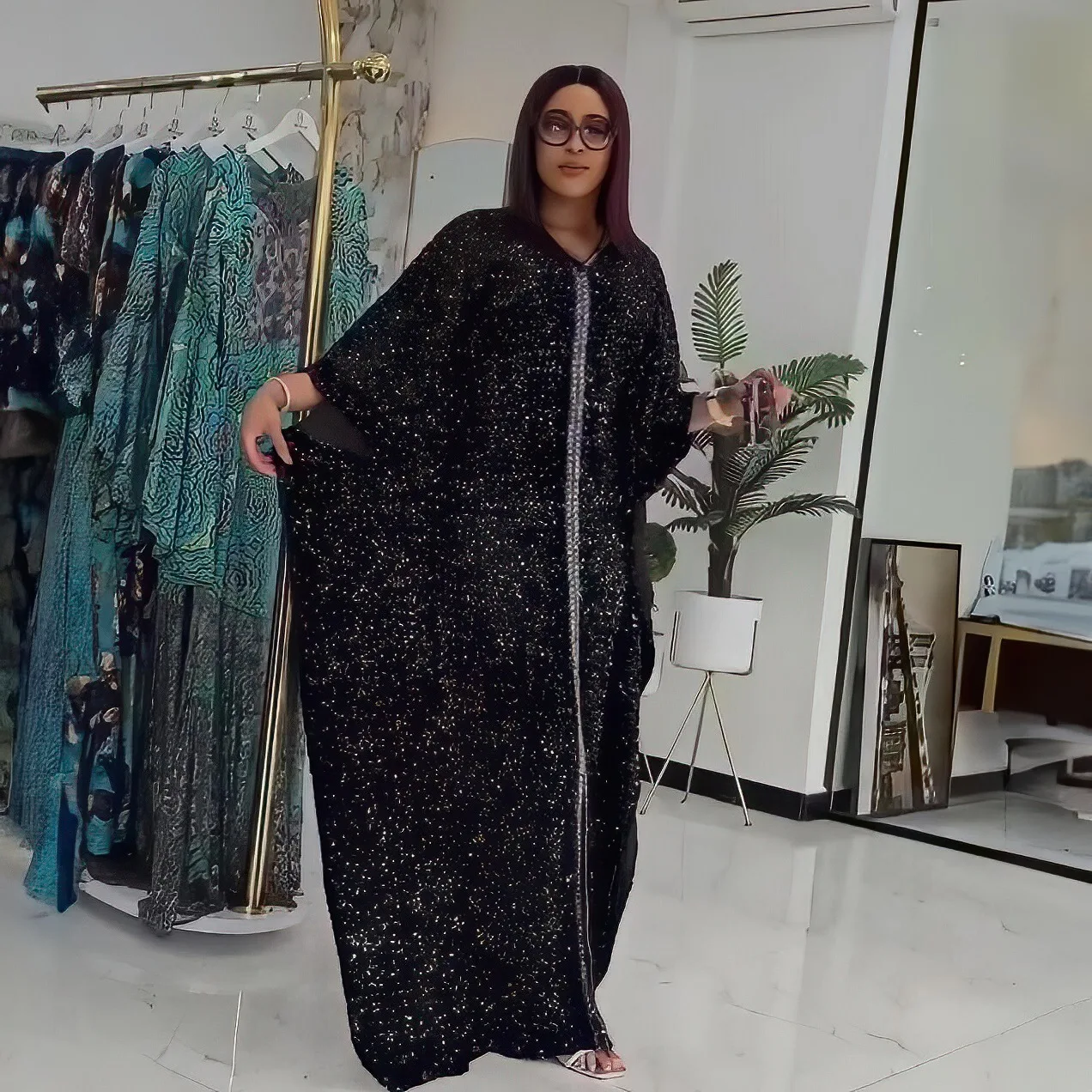 فساتين أفريقية جديدة لعام 2026 للنساء فستان الحفلات المسائية ترتر أنقرة Dashiki قفطان دبي عباية قفطان إسلامي بوبو رداء #4