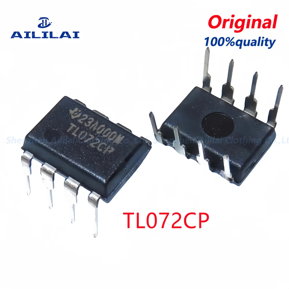 10pcs New Original  TL072CN TL072 TL072C TL072CP DIP-8 Operational Amplifiers - Op Amps Dual Low Noise JFET new original