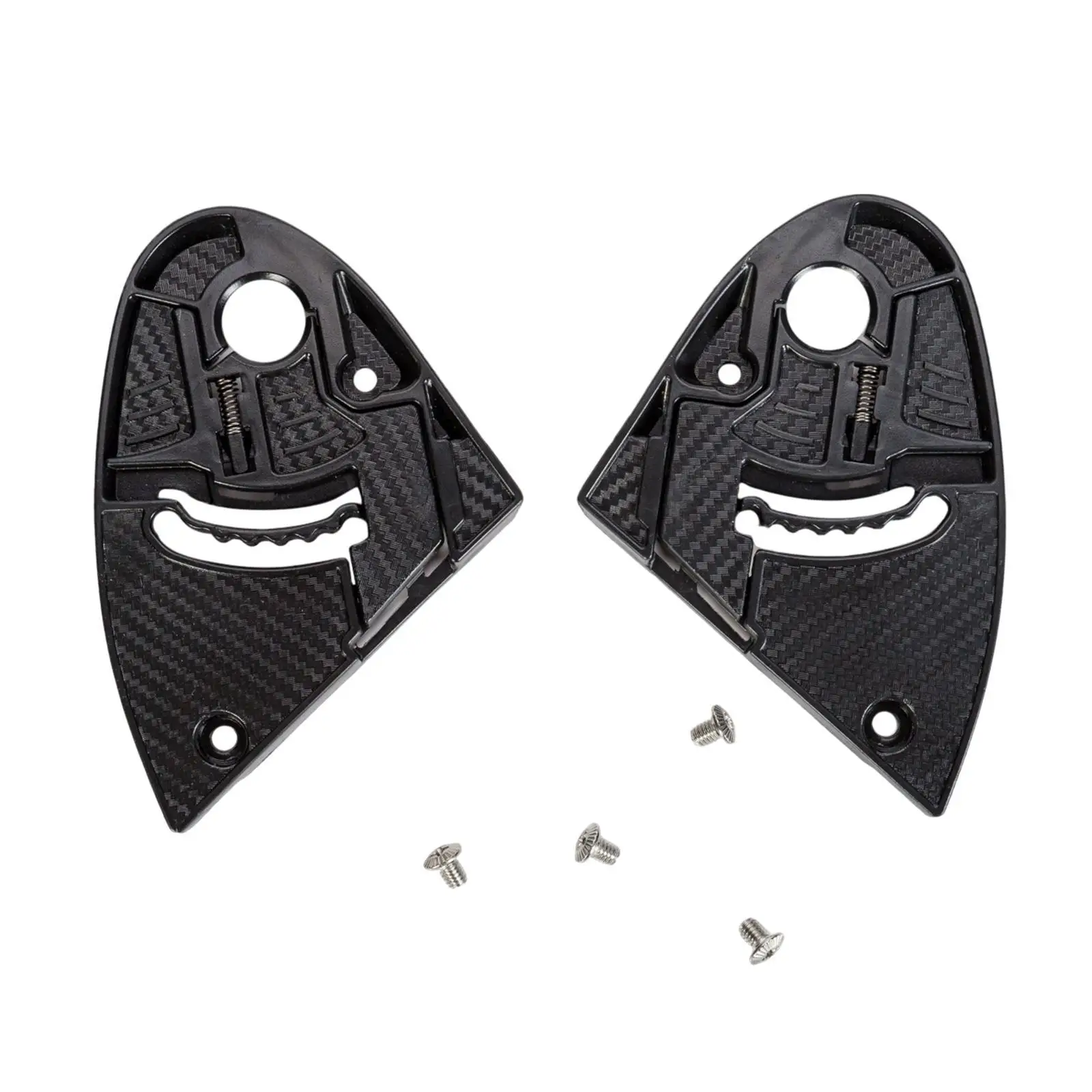 2 Pieces Motorcycle Helmet Lens Bases Easy Installation Accessory Utility Repair Tool Black Replacement for Soman Smx7 Smx8
