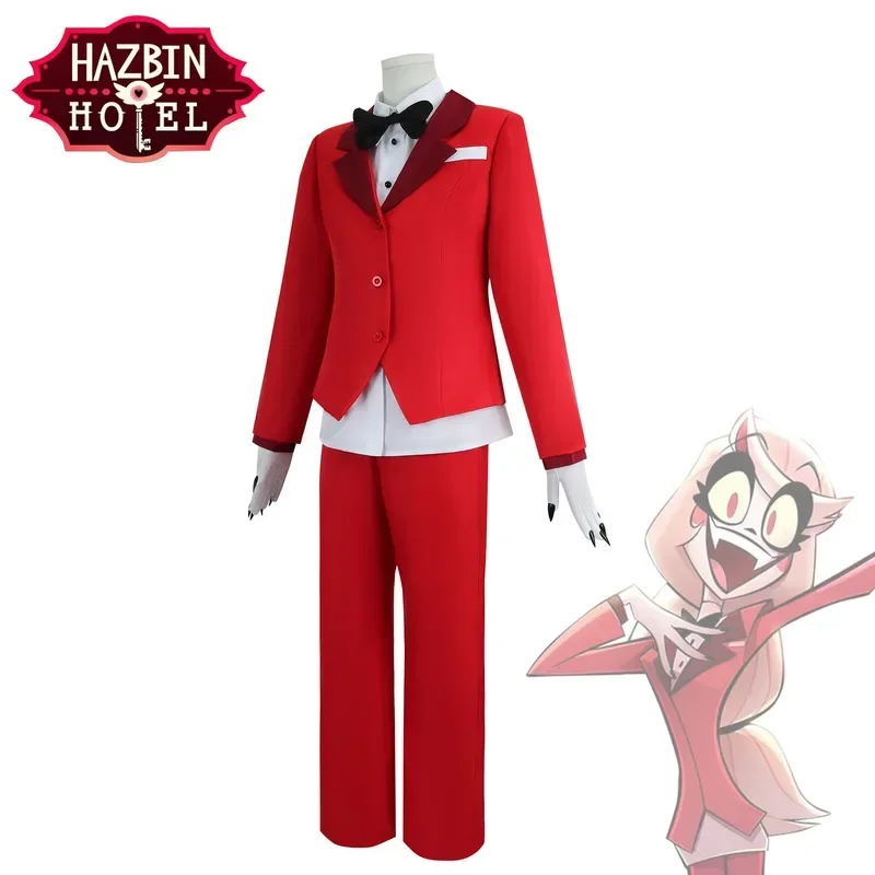 New models Hazbin Hotel ALASTOR Dust Angel Cosplay Costume pour hommes et femmes, uniforme d'Halloween, ensemble complete