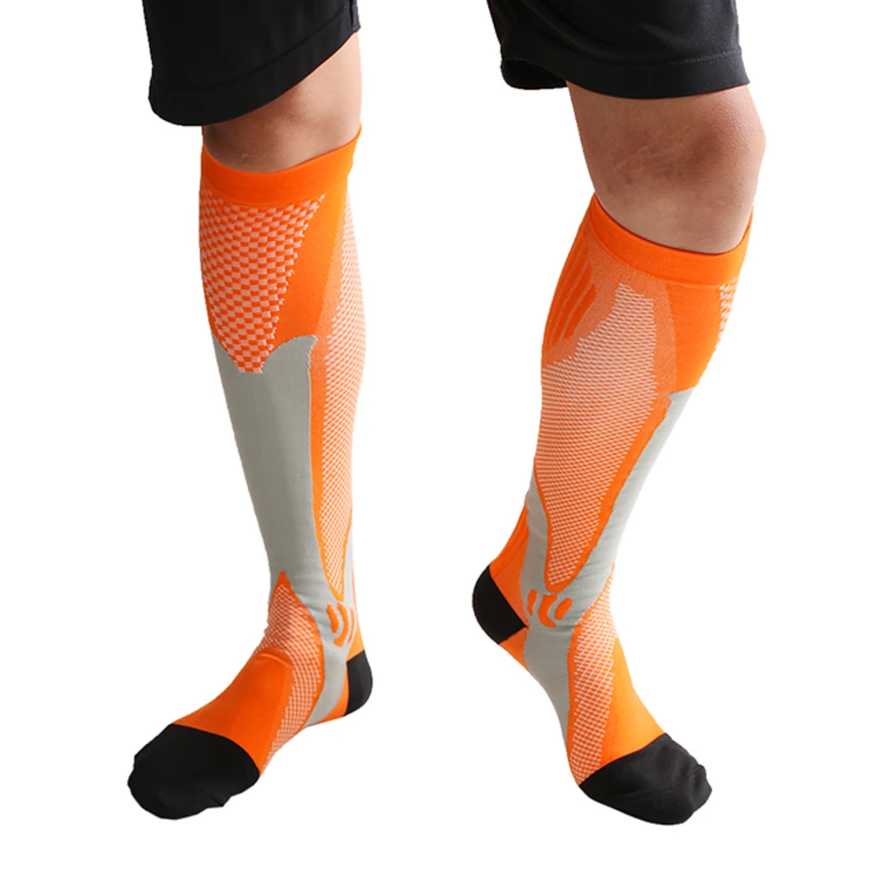Kompression socken Reisende Socken Fußball Fußball Oberschenkel lange Röhre Unisex Outdoor Sport Krankens ch western Strümpfe für Männer Frauen
