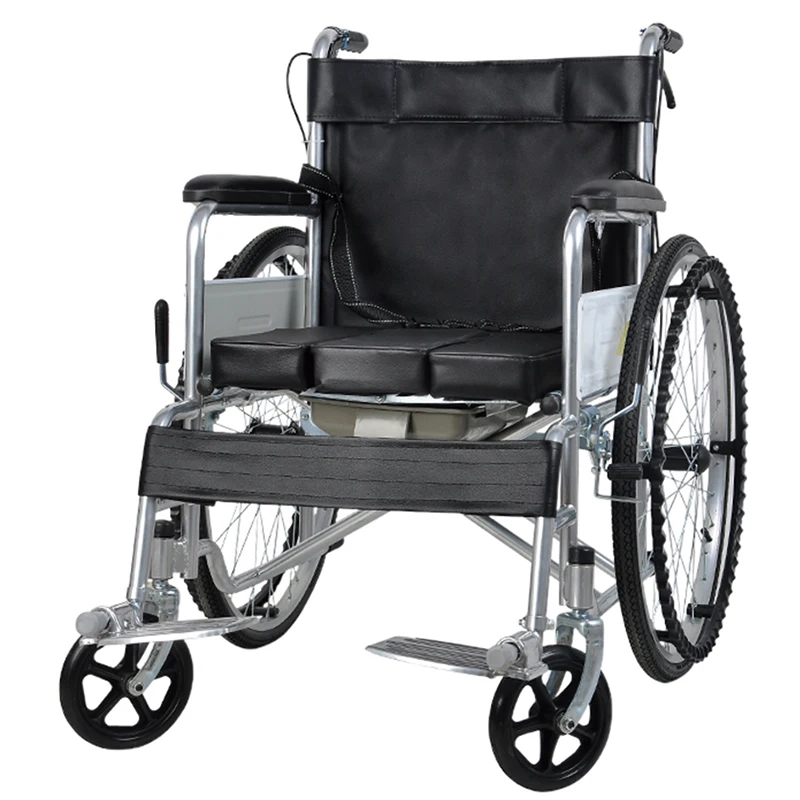 الكراسي المتحركة اليدوية كبار السن النقل كراسي عجلات خفيفة الوزن كرسي المسنين مع عجلات للمعاقين #2