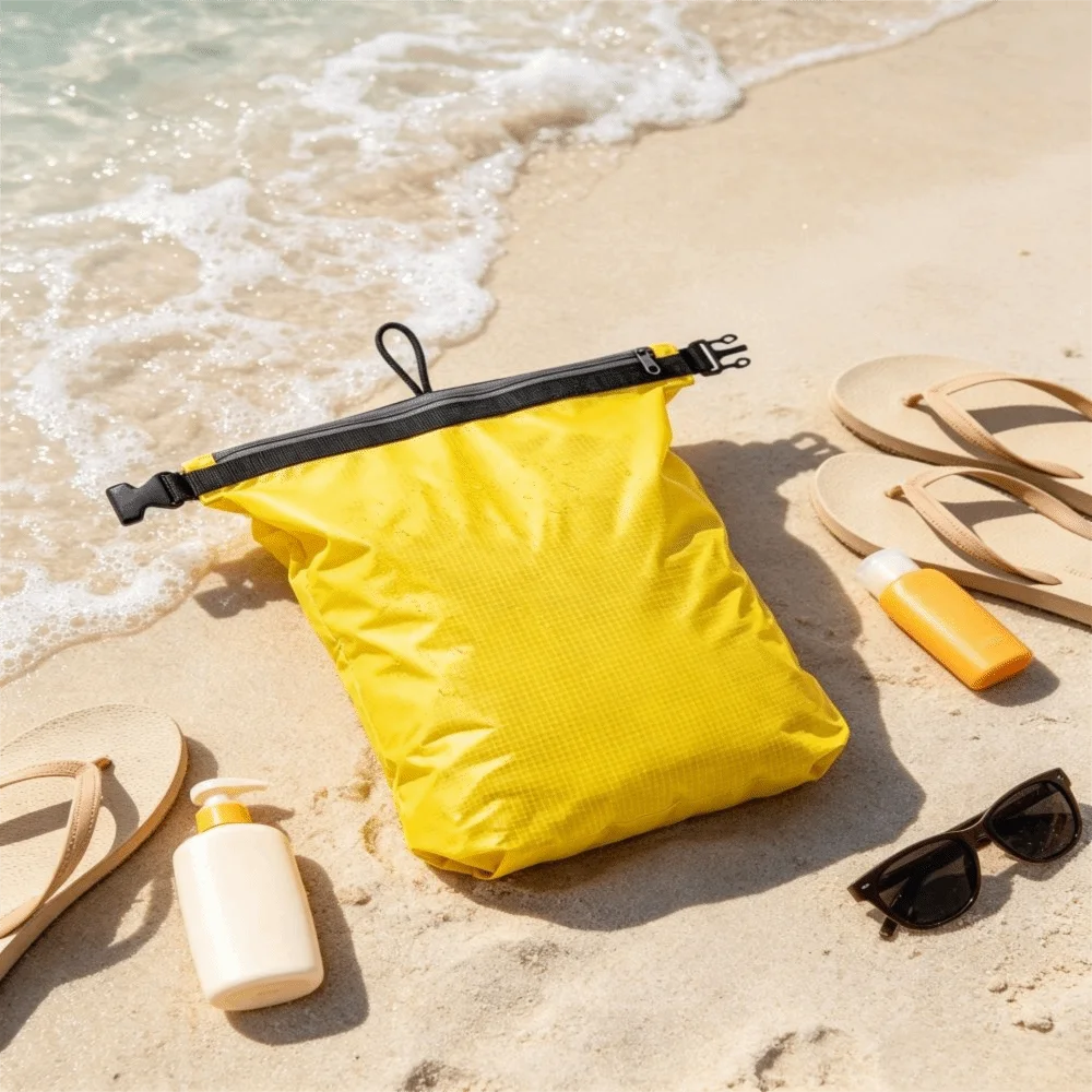 Portable Handle Large-Capacity Swimming Waterproof Bag Lightweight Portable Dry Bag Dustproof Roll-Top Travel Storage Bag Travel