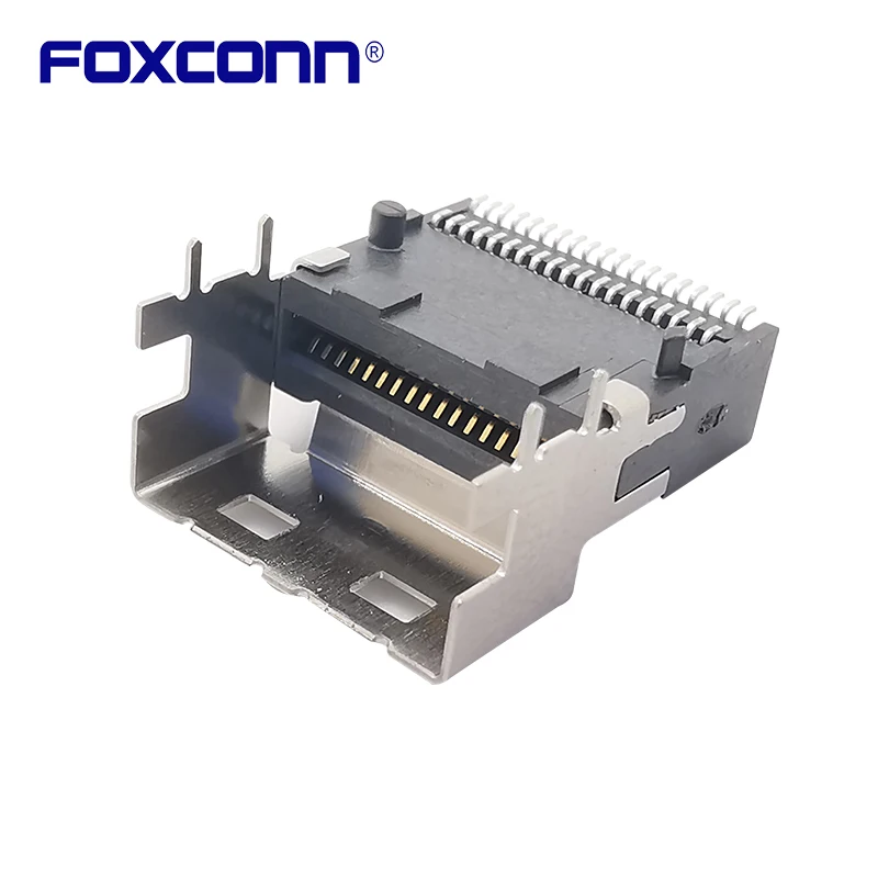 Коннекторы Foxconn SAS 38P SFF-8654 Conn 4i, коннектор для волоконного штыря sff-8654 Conn