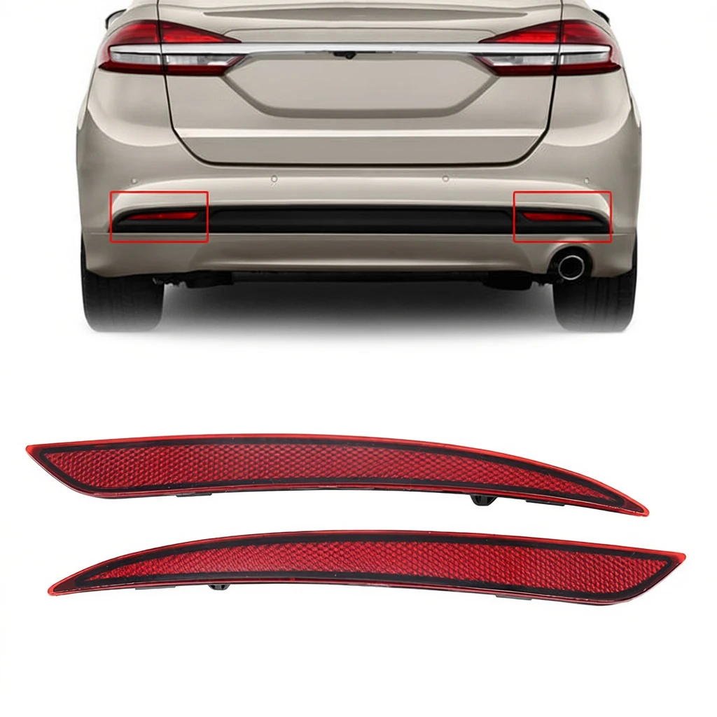 

OEM：DS7Z13A565A DS7Z13A565B Rear Bumper Light Reflector Warning Light Reflector Light Car For Ford Mondeo 2013 2014 2015