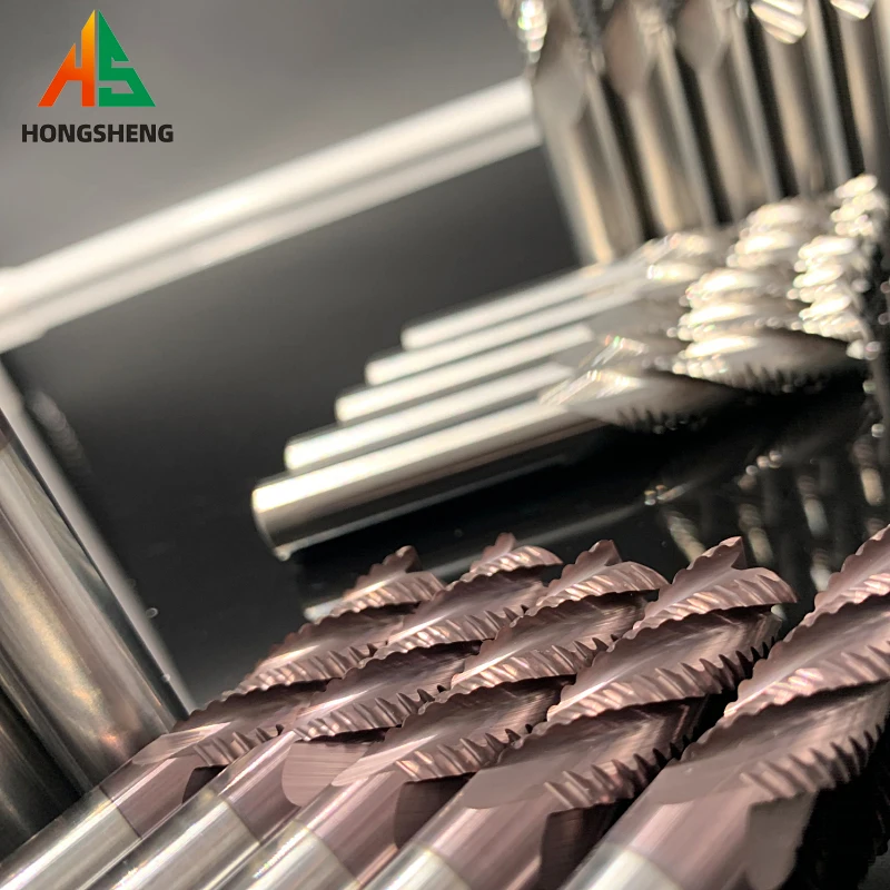 Solid Carbide roughing end mill 4-20mm 4 flute 3 flute Aluminium Cutter CNC Milling Cutter Router Bit Metal Roughing machining