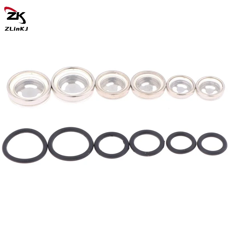 (ZYDD01) 10Pcs Brake Master Cylinder Sight Glass With O Ring Motorcycle Brake Master Cylinder Window For Motorcycle ATV