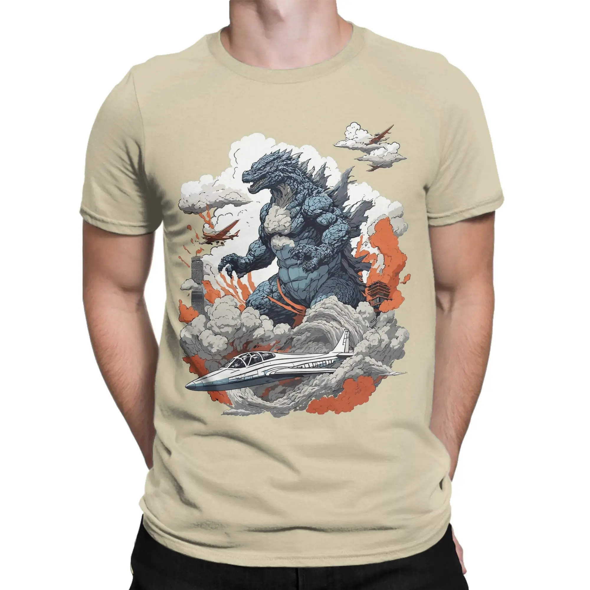 Men Women's Godzillaed Minus One Monster T Shirt  Pure Cotton Clothing Fashion Short Sleeve Round Collar Tee Shirt