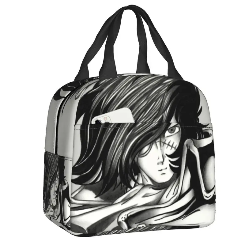 

Cool Captain Harlock Lunch Bag Men Women Japanese Anime Manga Space Pirate Cooler Warm Insulated Lunch Boxes for Children School