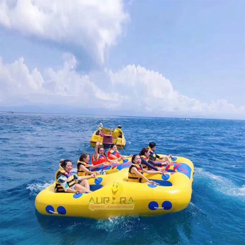 

Inflatable Aqua Floating Towable Toys Tube Skie Boat Donut Boat Ride Fly Tube for Water Sport Games