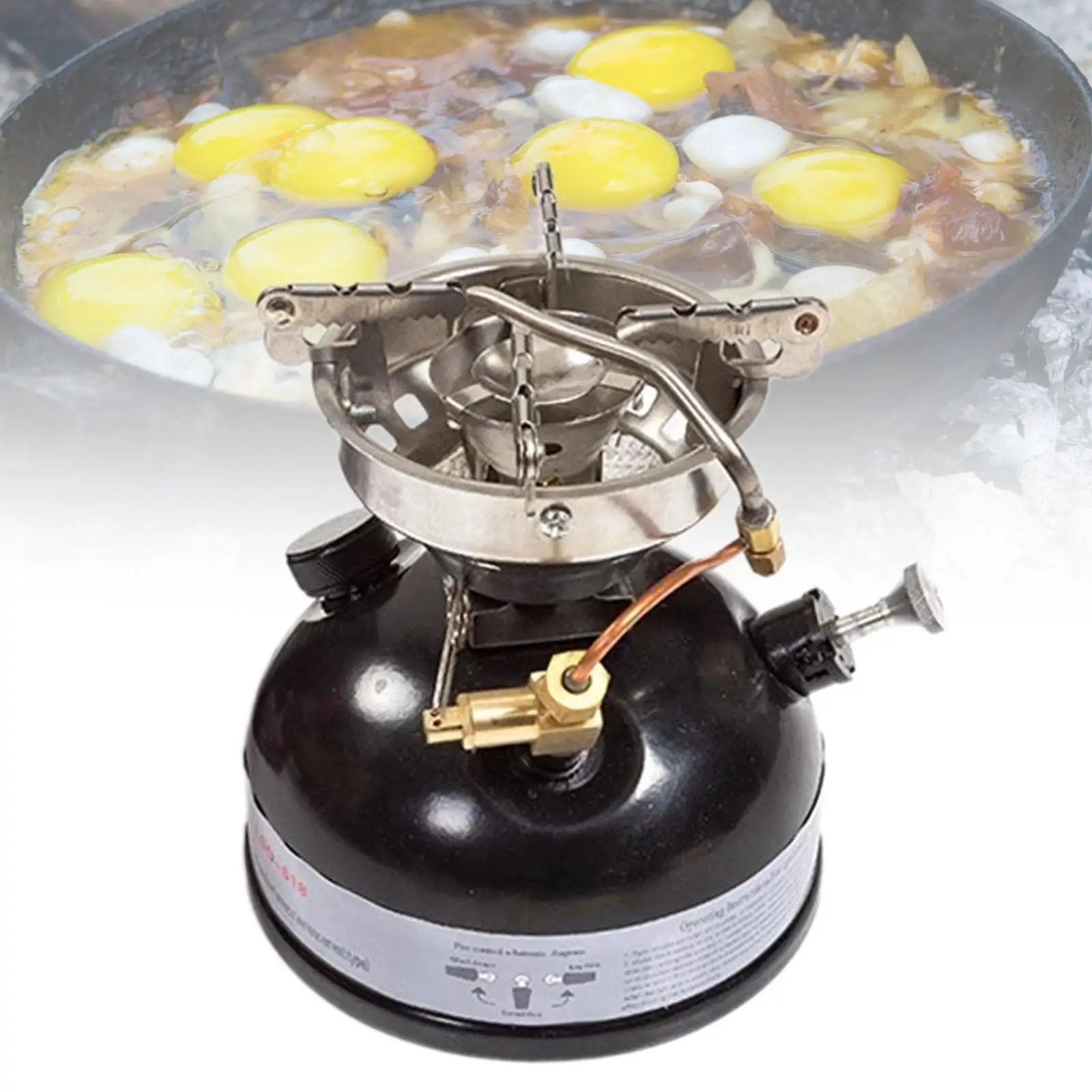 Outdoor Alcohol Stove with Storage Bag Cooking Tool Stable Practical Alcohol Burner for BBQ Backpacking Camping Hiking Picnic