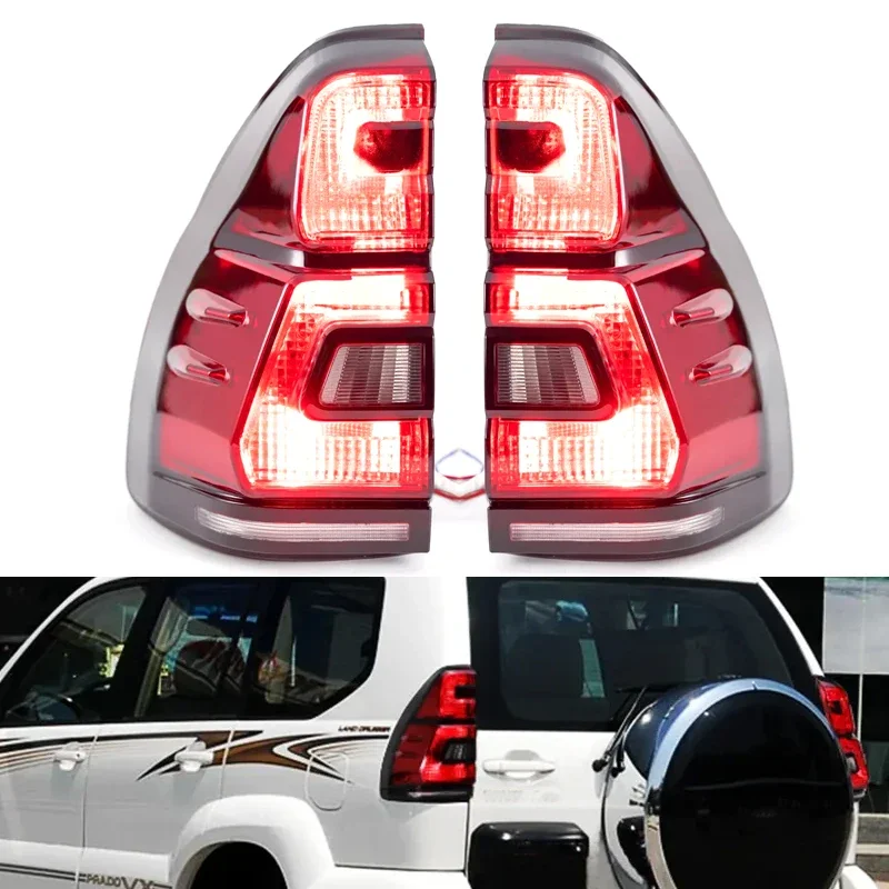

Pop Tail Light For Toyota Prado 120 FJ120 2003 2004 2005 2006 2007 2008 2009 LED Car Rear Brake Turn Signal Lights Car Accessori