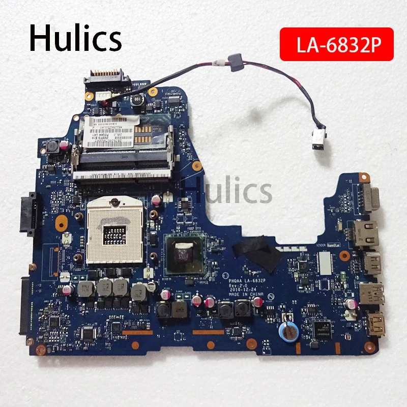 

Hulics Used K 000121690 LA-6832P ДЛЯ Toshiba P750 P755 P750-755 Материнская плата ноутбука DDR3