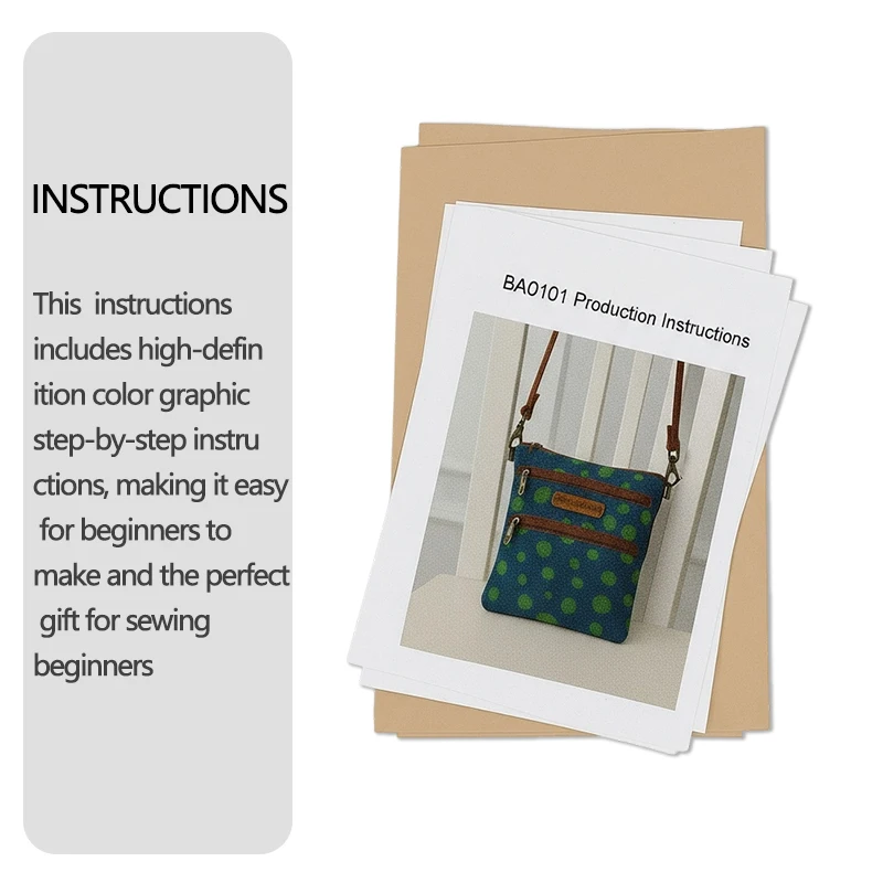 Triple layered Zipper Card Bag Sewing patterns, 1:1 scale bag sewing patterns, stylish Triple layered Zipper Card Bag prototype