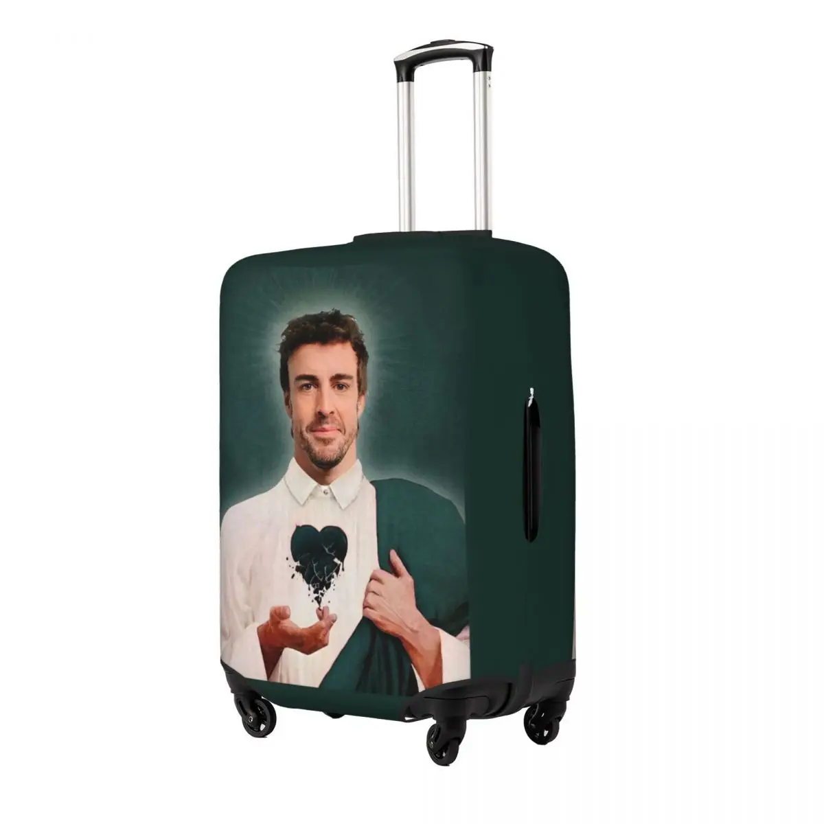 Fernandos Alonsos Saint Head Suitcase Cover Useful Cruise Trip Protector Luggage Case Holiday