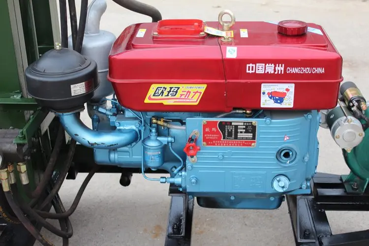 آلة حفر آبار المياه الصغيرة المحمولة 200 متر للبيع تتميز بمعدات جهاز حفر محرك مضخة التروس لألمانيا #4