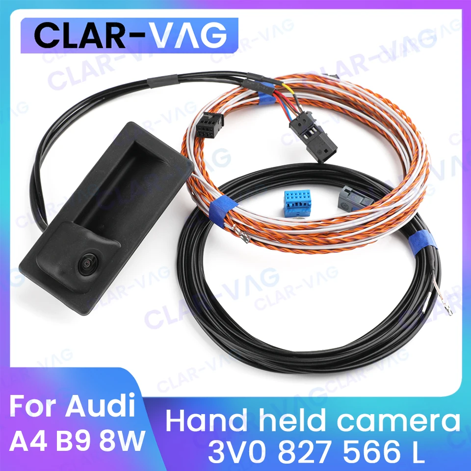 3V0827566L For Audi A4 B9 Rear View Trunk Handle Camera with Highline Guidance Line 8W 3V0 827 566 L