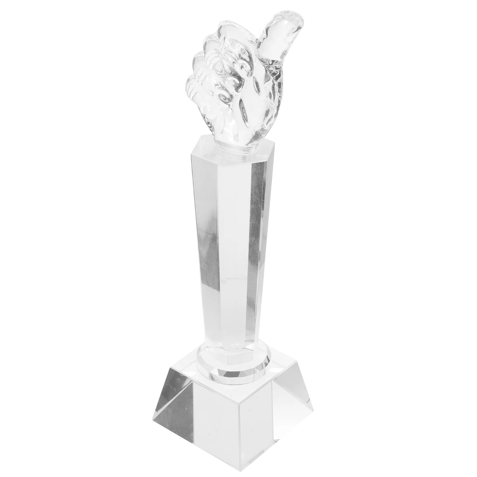 

Trophy Decor Thumbs up Trophies Award Workers Gifts Crystal for Adults Aldult Office