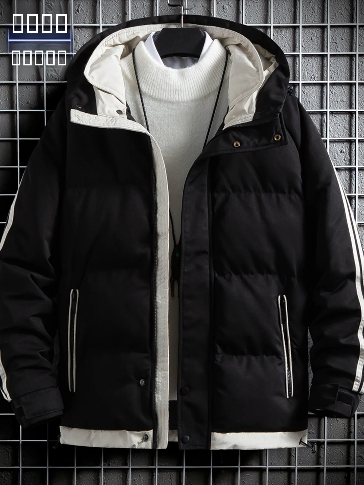 بول 2025 خريف شتاء جديد Sle الرجال ort Thiened مقنعين أسفل Jaet معطف القطن غير رسمي الشباب Faion الدافئة طويلة Sve