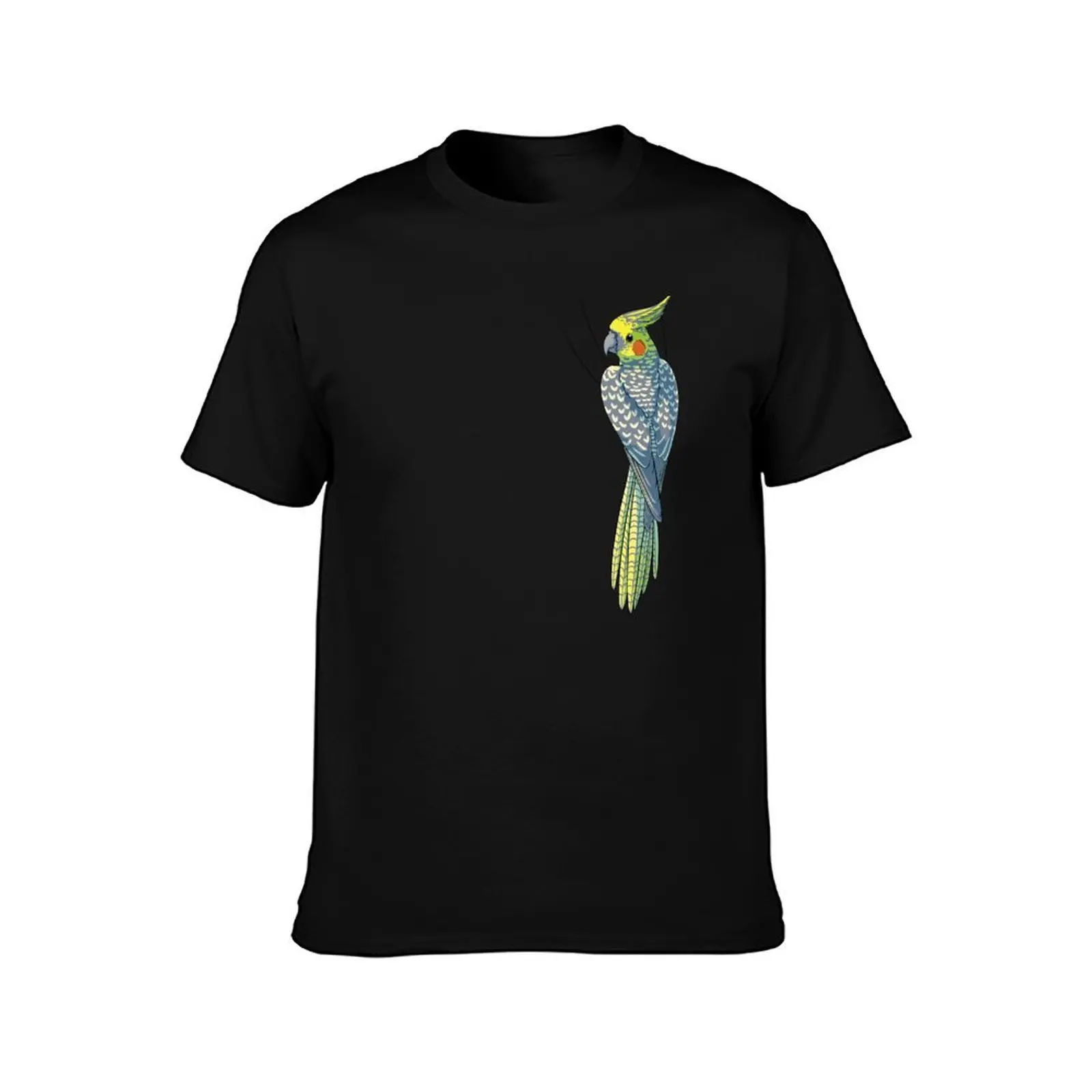 Pearled Cockatiel T-Shirt Utility Work Short Sleeve Top
