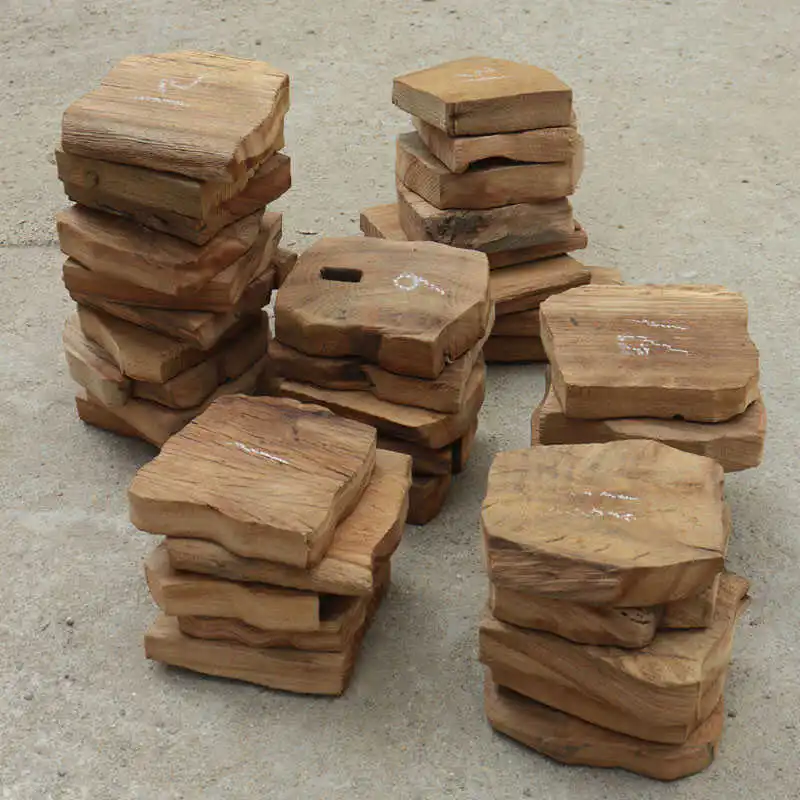 خشب الكافور القديم l شريحة خشبية زخرفية خشبية الحلي المحمولة الخشب بلو الخشب اللوح الأمامي الرجعية الحنين... #3