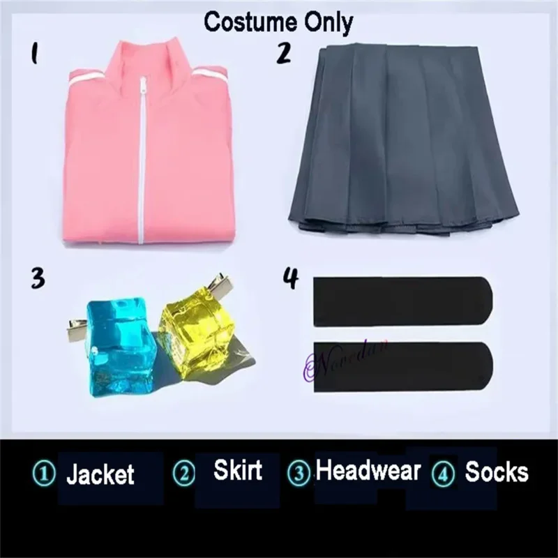 Cosbao Hitori Bocchi The Rock Gotou Hitori Cosplay Costume Anime Girls JK Uniform Pink Hoodie Jacket Wig Headwear Halloween Wome