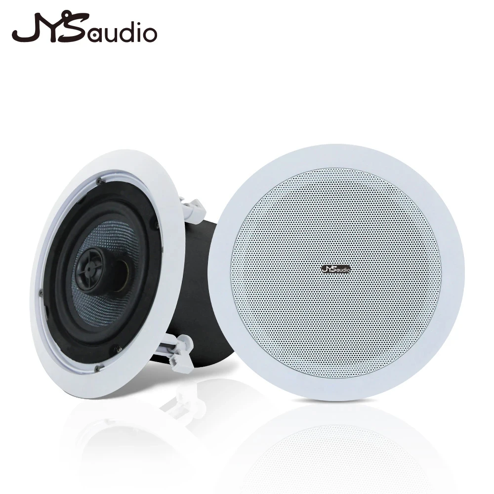 5.25 inch Coaxial Ceiling Speaker Security Public Broadcasting Loudspeaker With Back Cover and Power Tags for Hotel Store Clinic