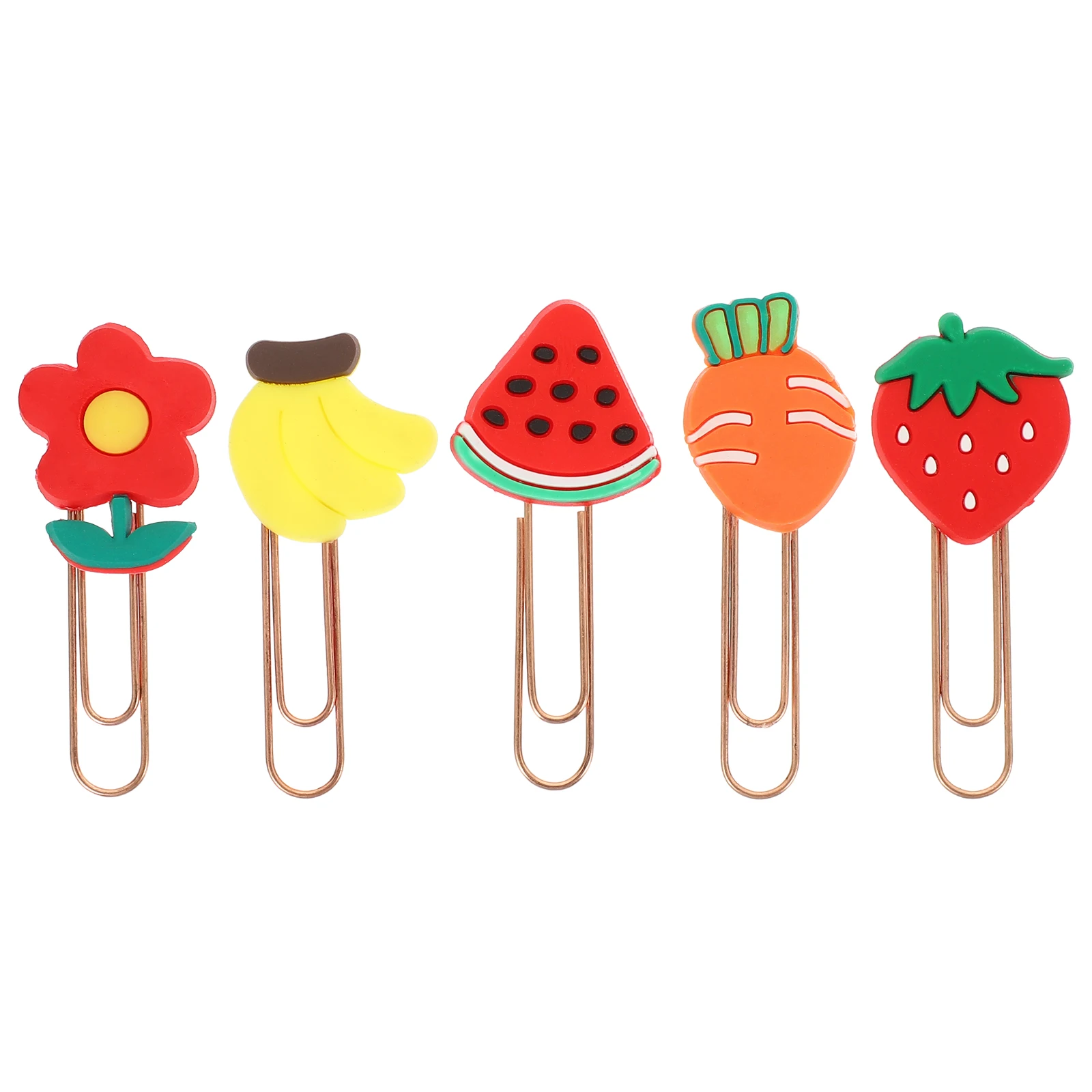 

20 Pcs Paper Clips Bookmark Multicolor Cute Creative Shaped Office Supplies Firm Structure Colored Small Lovely Shape