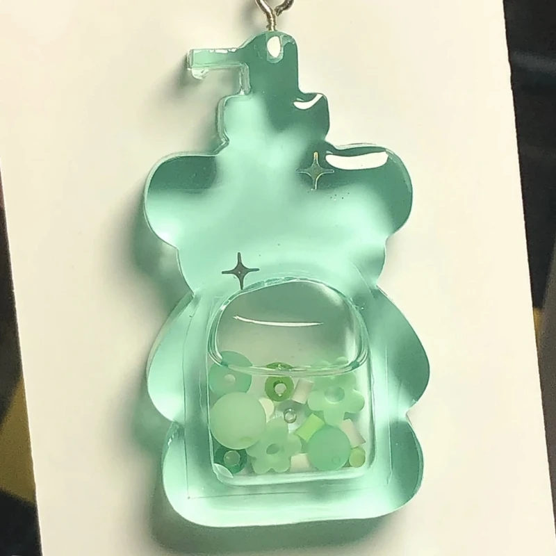 Resin Shaker Molds Silicone Resin Casting Molds Epoxy Quicksand Molds for DIY Pendant Charms Jewelry Making Accessories