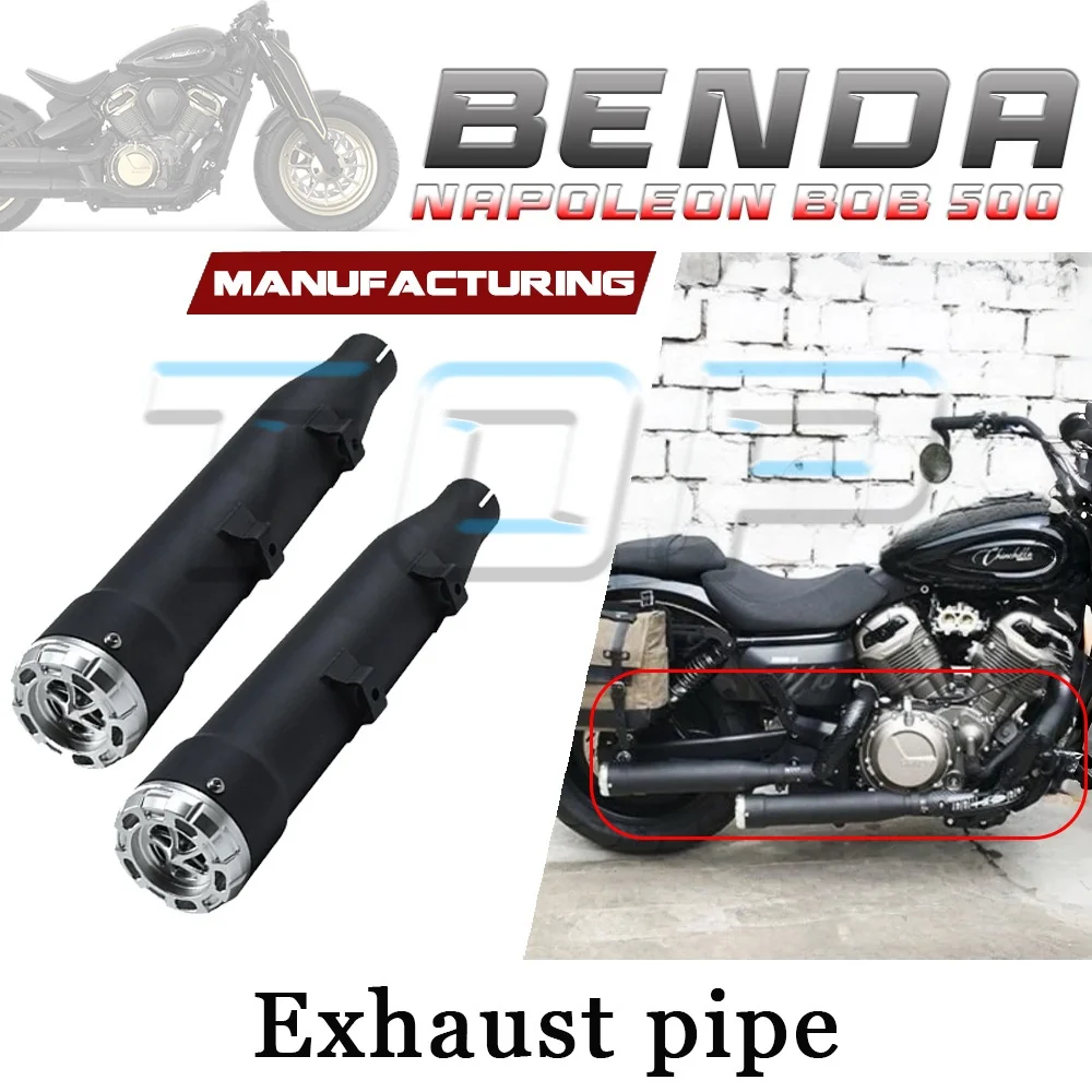 

The dual right-side speakers have a deep resonant sound BENDA NAPOLEON BOB 500 Cobra Valve exhaust pipe 500 napoleon bob