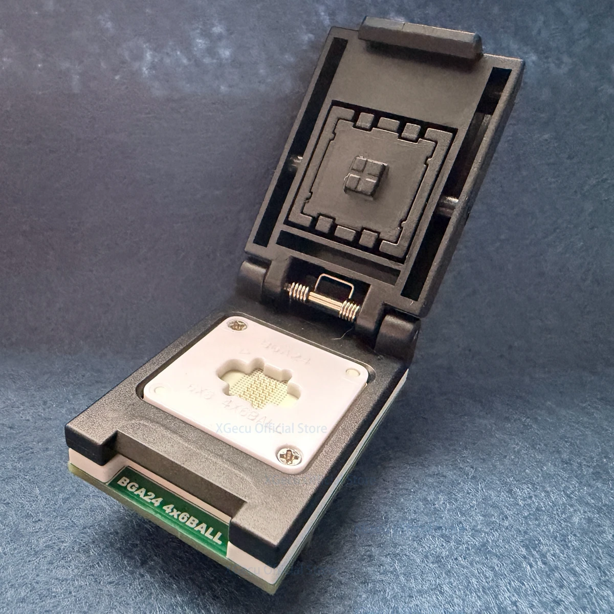t76_b24_10-4x6-100-xgecu-original-high-speed-bga24-adapter-probe-socket- size-6mm-x-8mm-4x6-ball-bga24-full-pin-24-pin-socket