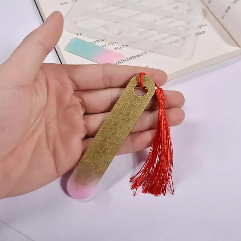 Resin Molds DIY Bookmarks Silicone Mold with Tassels for KeyChain DIY Art Crafts Jewelry Casting Mold