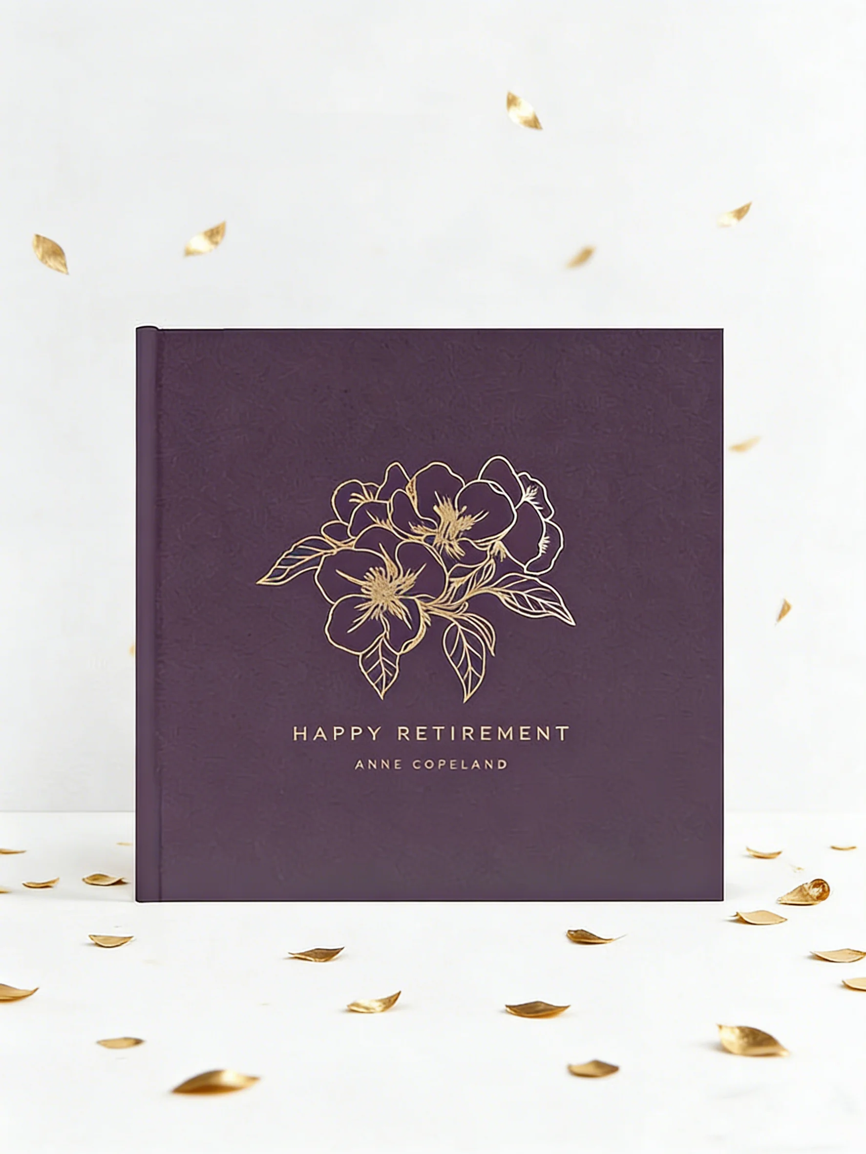 

Elegant Retirement Guest Book with Foil, Perfect Sign In Album for Retirement Party, Ideal Gift Idea