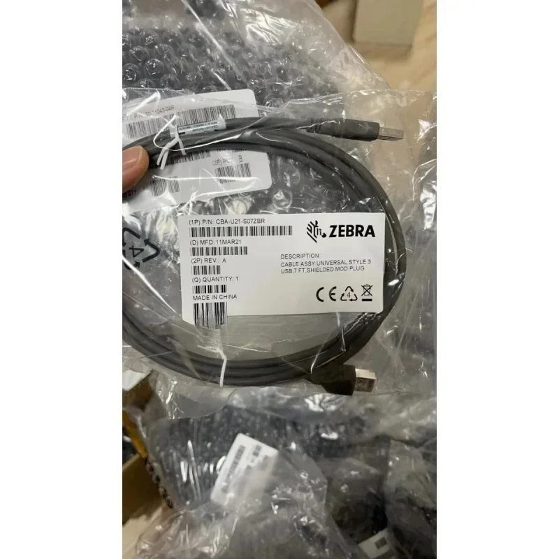 1pcs Original CBA-U21-S07ZBR CBA-U21-S07ZAR USB Data Cable for ZEBRA DS2208 DS4608SR Barcode Scanner