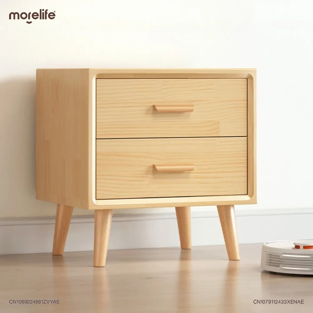 

Small Minimalist Bedroom Bedside Storage Cabinet Retro Modern Style Wooden Bedside Cabinet Small Unit Storage Cabinet Furniture