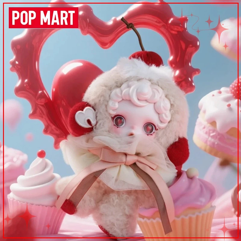 POPMART SKULLPanda لقد وجدت لي سلسلة صندوق أعمى الفينيل الوجه أفخم دمية قلادة عمل الشكل قلادة هدية الكريسماس