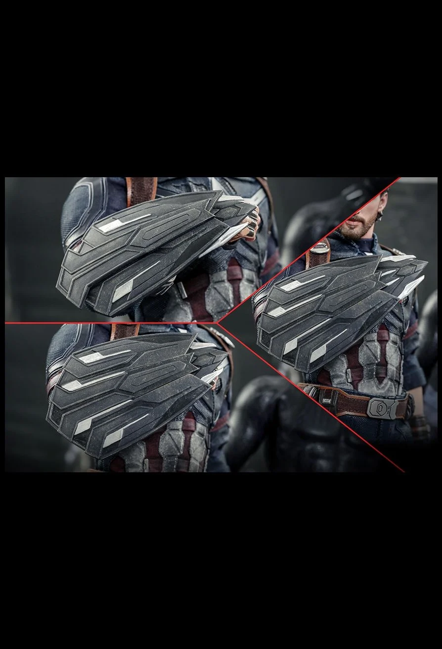 الأصلي حقيقية ستيف روجرز عمل الشكل 1/6 المنتقمون الكابتن الرسوم المتحركة الشكل HT MMS480 تمثال ديلوكس طبعة لعبة مجسمة #6