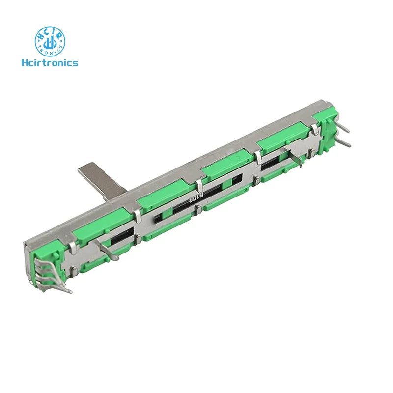 75mm Mixer Fader B10K Dual Channel Straight Slide Potentiometer B103