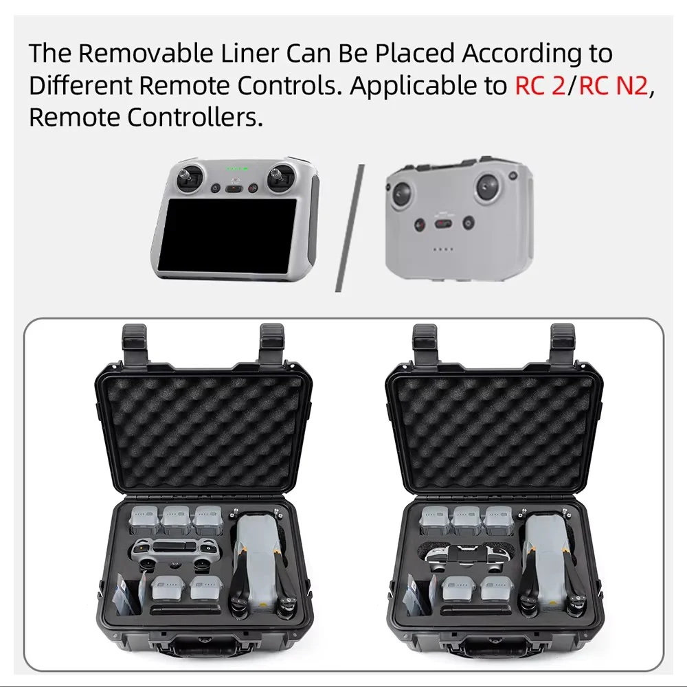 صندوق مقاوم للانفجار لـ DJI Air 3S/Air 3 حقيبة حمل للتخزين حافظة صلبة مقاومة للماء لـ DJI Air 3S/Air 3 ملحقات طائرة بدون طيار