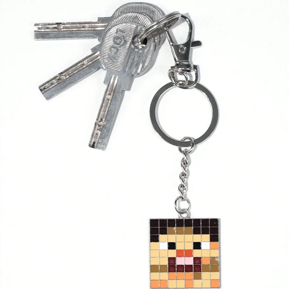 Minecraft Officially Licensed 3D Figurine Bag Clip Charms Anime Figure Keychain Steve Backpack Decor Collectible Gift 1Pc view 3